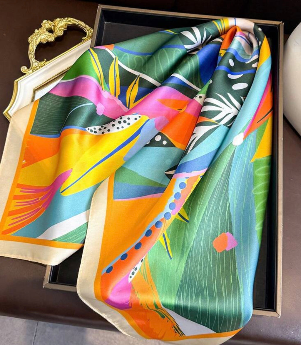 The Abstract Tropic Art Scarf