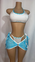 Gingham Swim Set