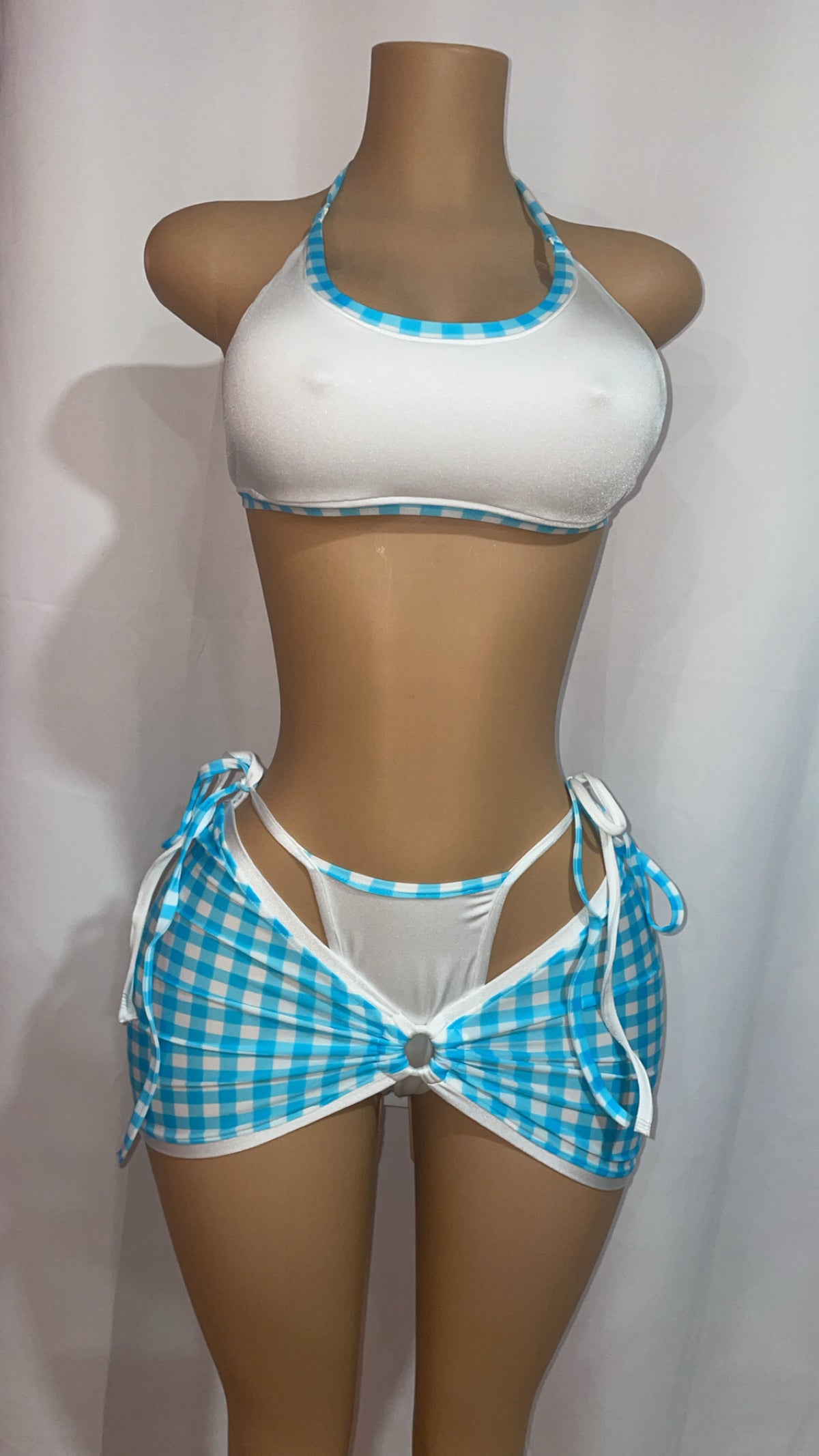 Gingham Swim Set