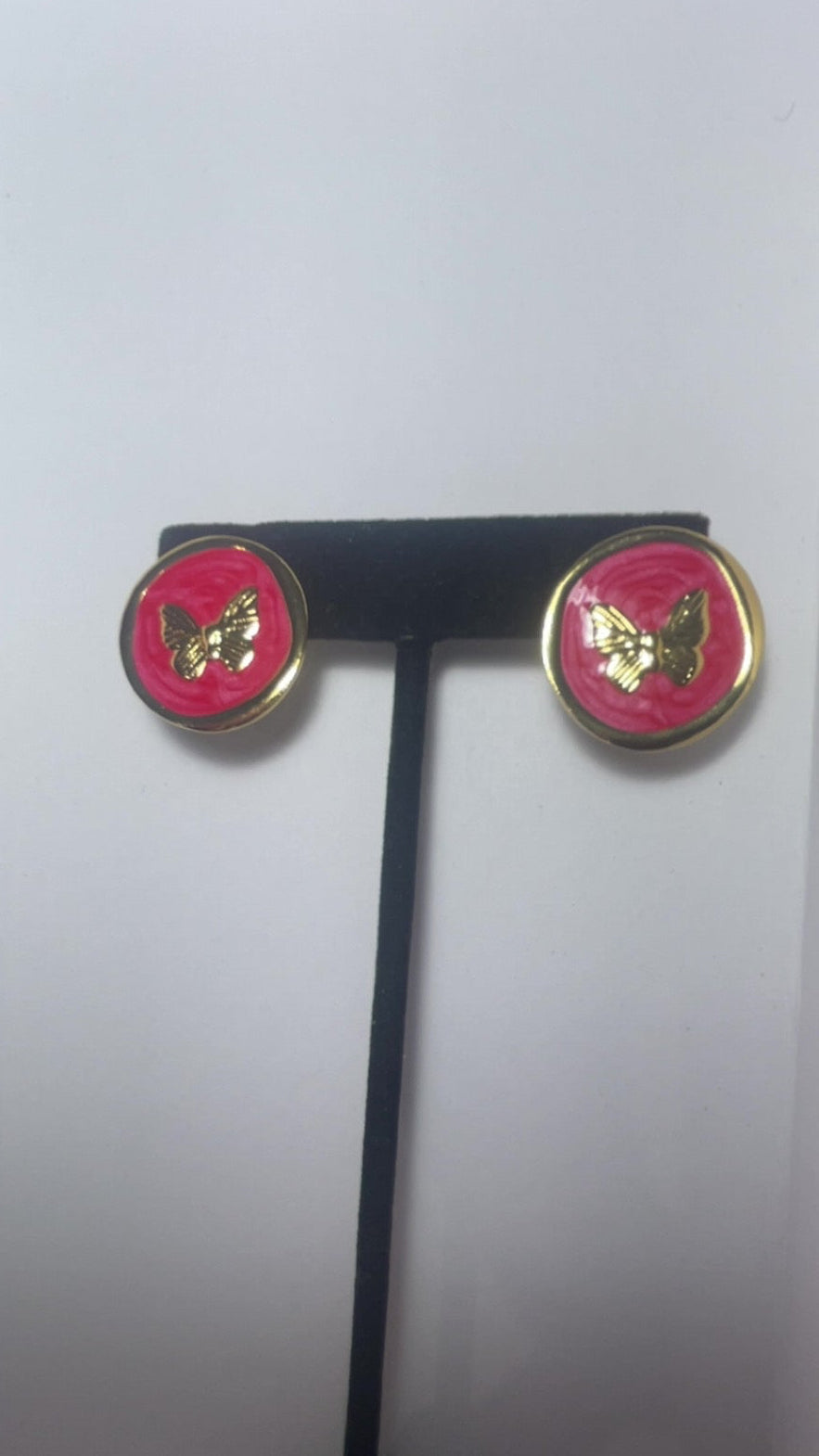 The Butterfly Button Stud Earrings