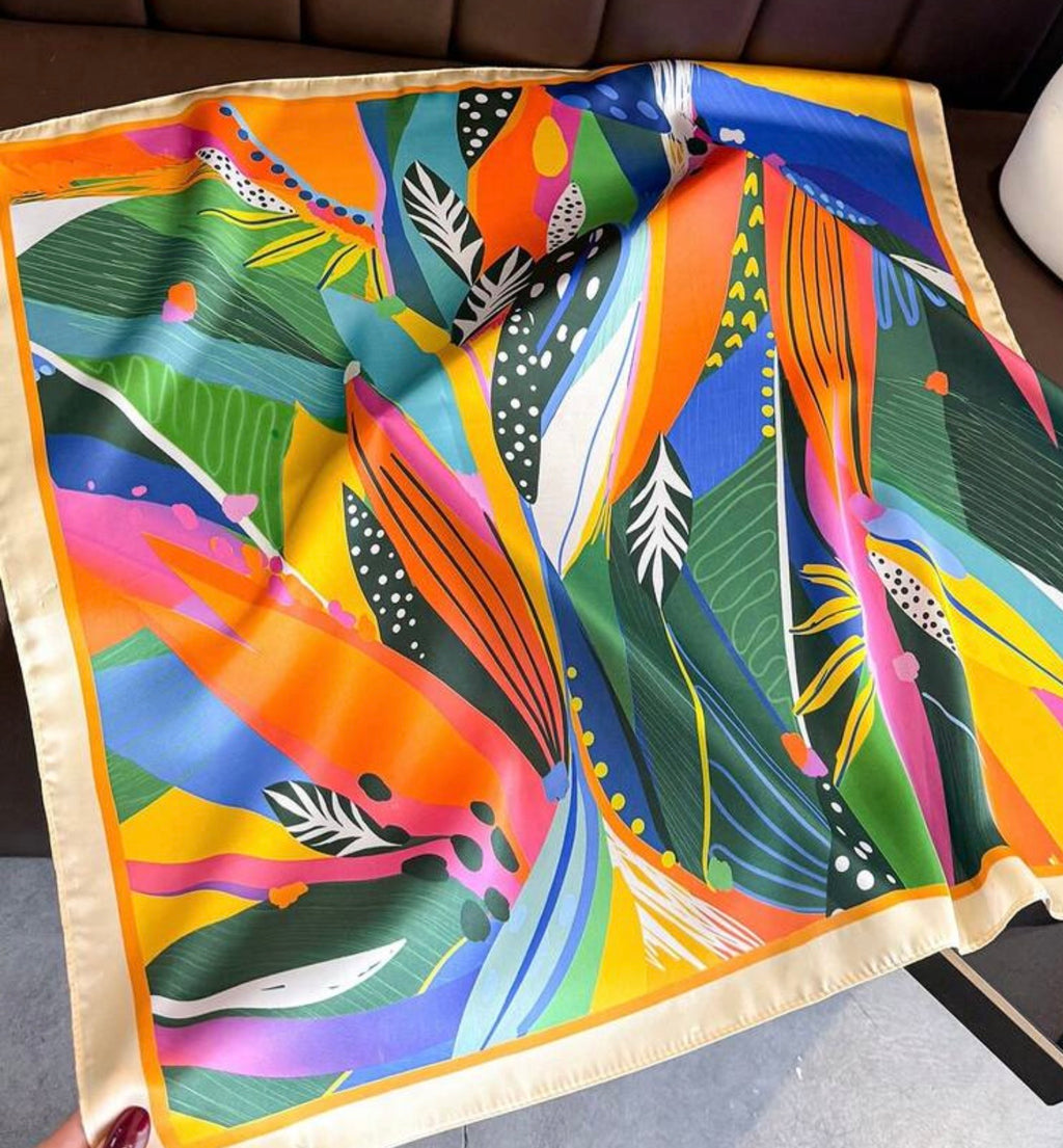 The Abstract Tropic Art Scarf