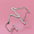 The Silver Ripple Liquid Cuff