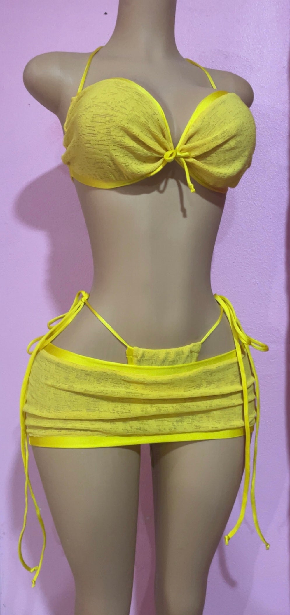 Sunshine State Cinch-Front Top & Side-Tie Skirt Set