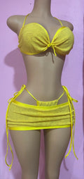 Sunshine State Cinch-Front Top & Side-Tie Skirt Set
