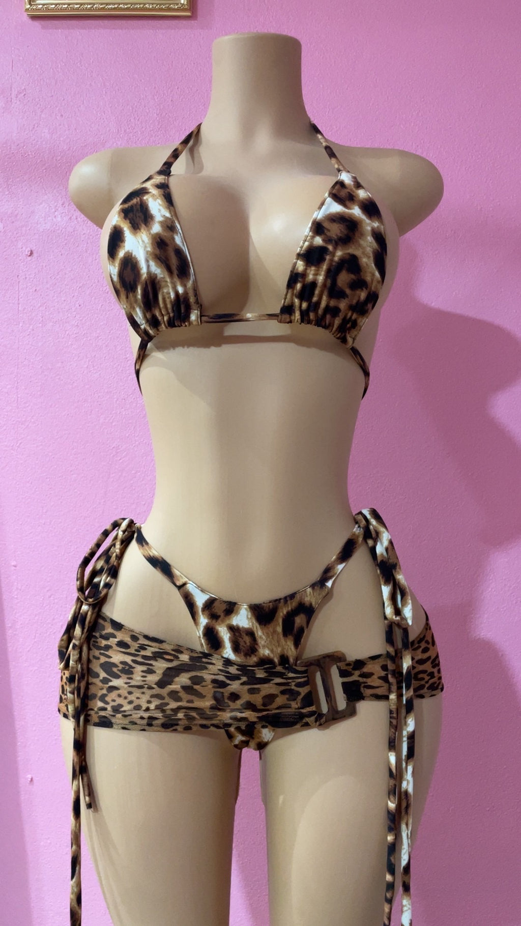 Wild Side Buckled Bikini Set
