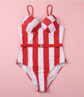 The Red & White Nautical Monokini
