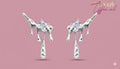 The Silver Drip Liquid Studs
