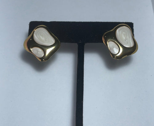 Abstract Geometric Stud Earrings