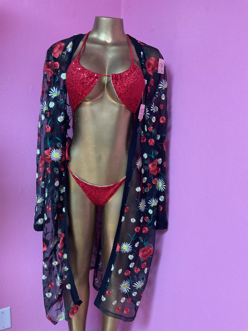 The Dark Garden Mesh Robe