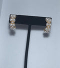 Pearl Cluster Half-Hoop Earrings