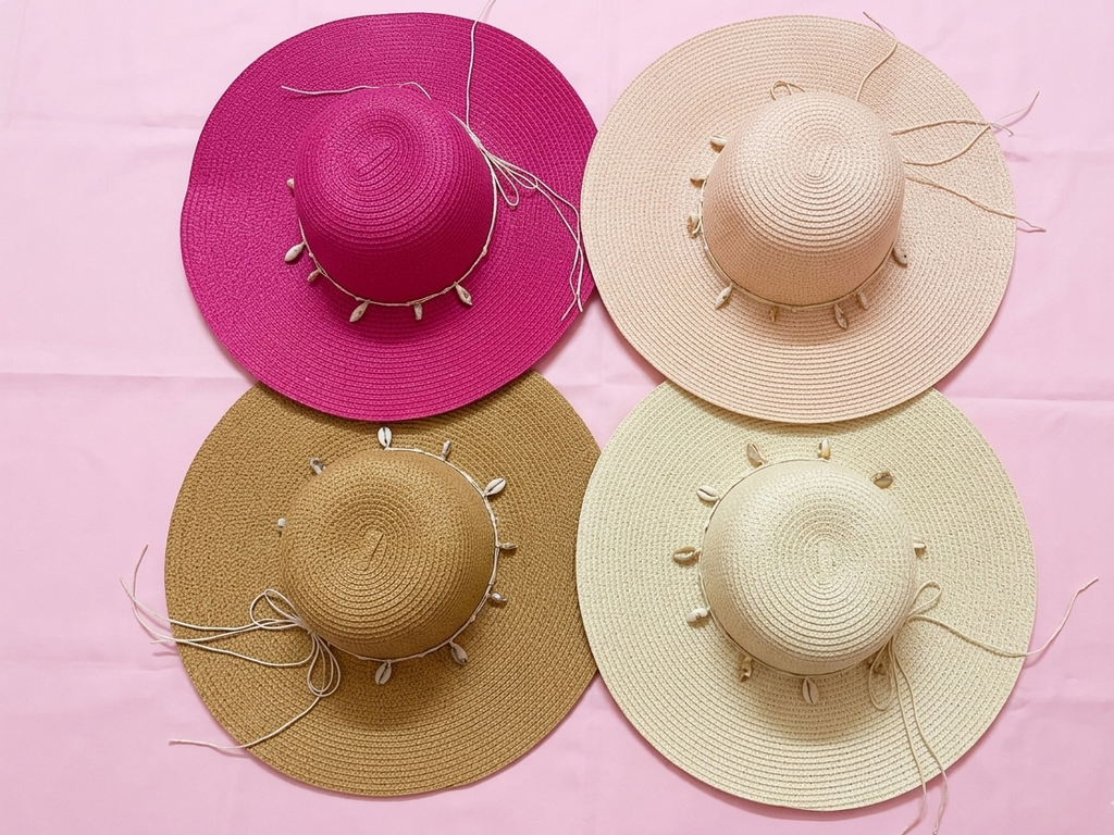 Wide-Brim Straw Sun Hat